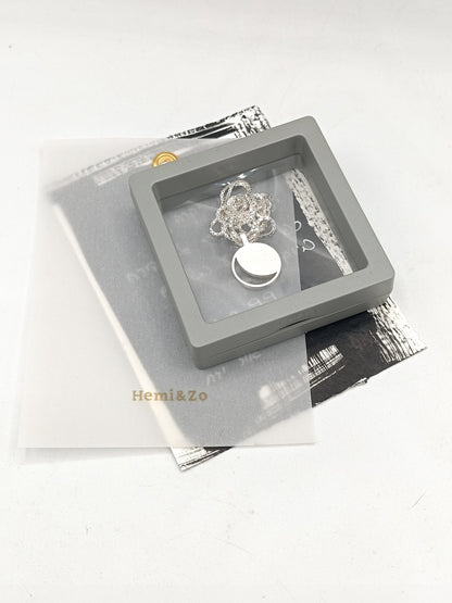 SILVER MOON PHASE NECKLACE IN A GIFT READY BOX